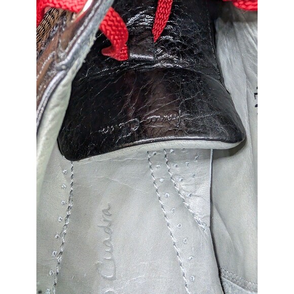 Franco Cuadra Lizard & Ostrich/Calf Sneakers Leather Black/Red  US 8.5 Mex 27.5 main image 13